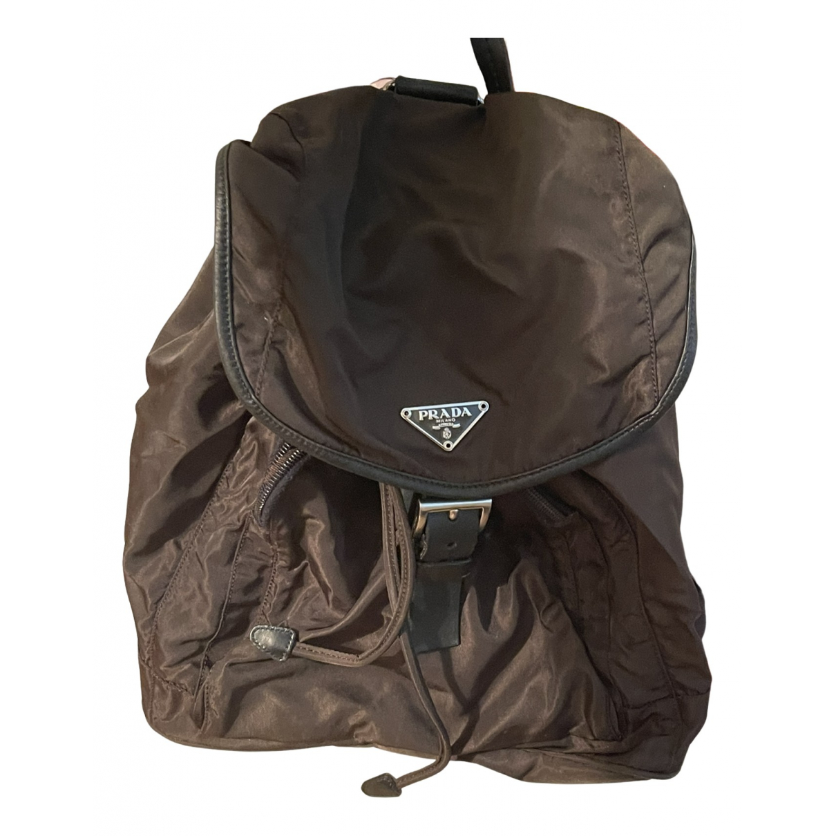 Backpack Prada Brown in Synthetic 